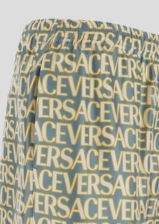 Versace All-Over Logo Shorts