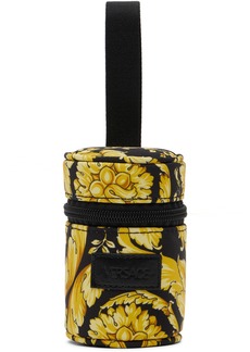 Versace Baby Black & Gold Barocco Pacifier Holder
