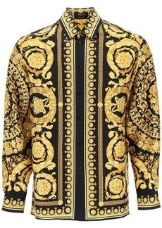Versace barocco print silk shirt