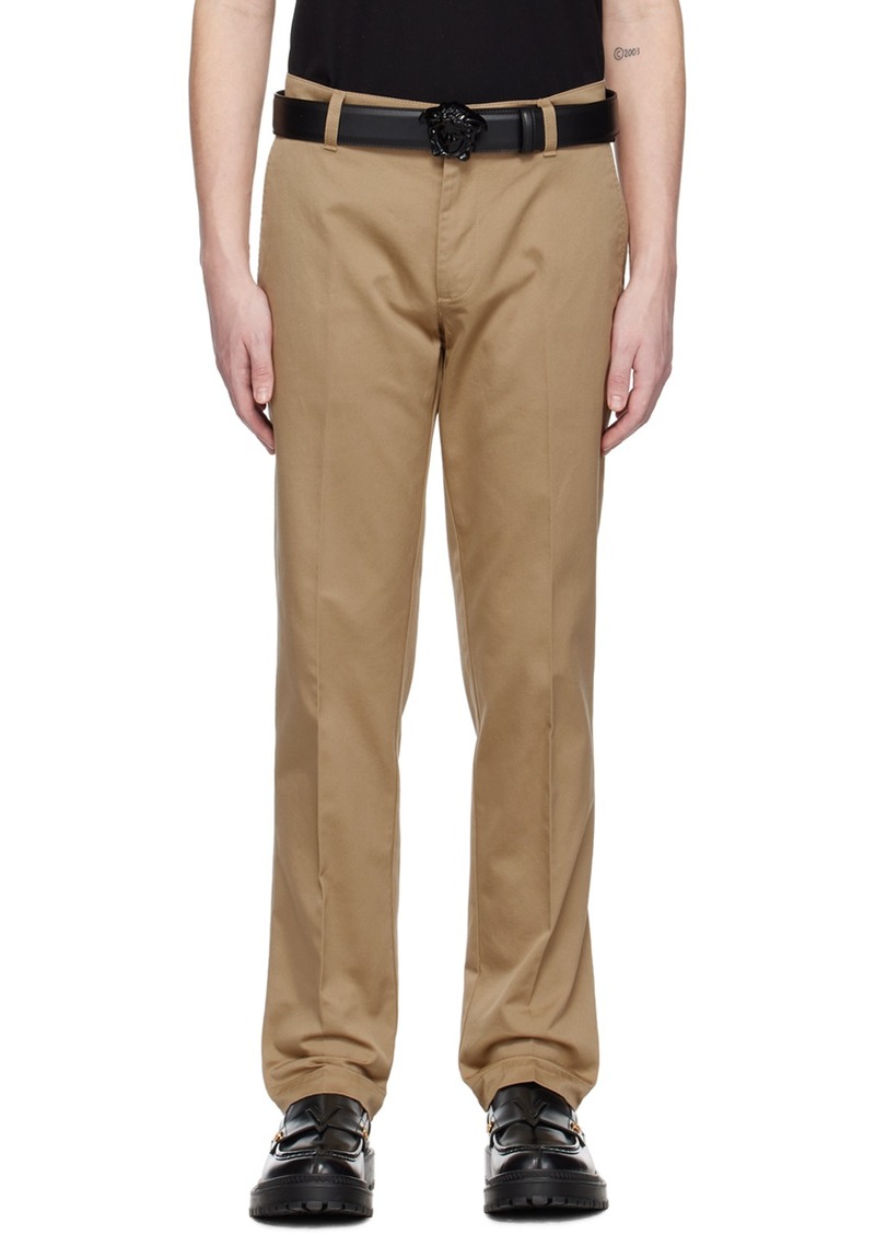 Versace Beige Medusa Trousers