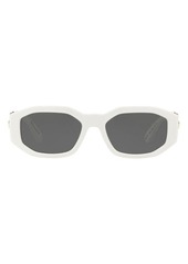 Versace Biggie 53mm Round Sunglasses
