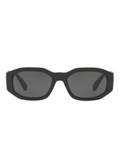 Versace Biggie 53mm Round Sunglasses