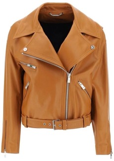 Versace biker jacket in leather