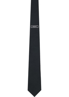 Versace Black 90s Vintage Logo Tie