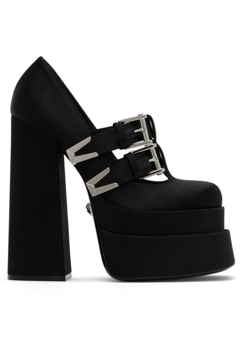 Versace Black Aevitas Heels