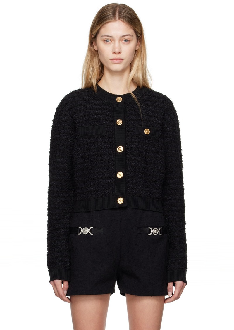 Versace Black Cardigan Jacket