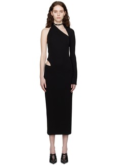 Versace Black Cutout Midi Dress