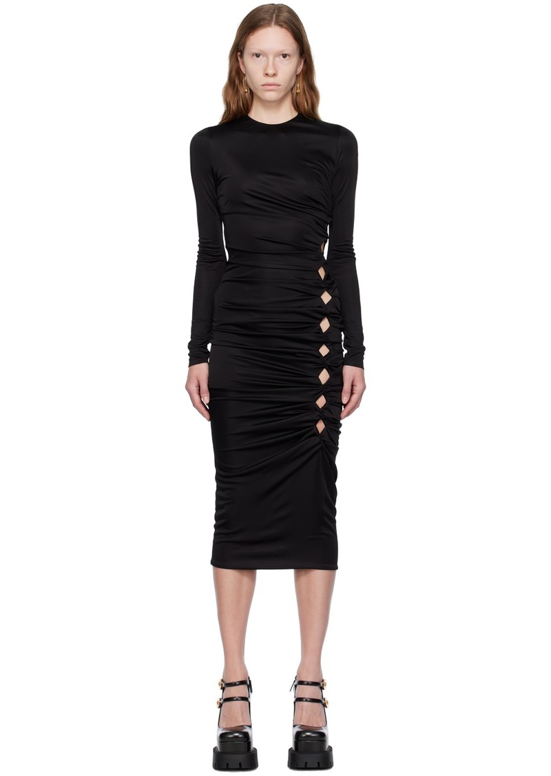 Versace Black Dua Lipa Edition Midi Dress