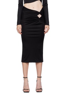 Versace Black Dua Lipa Edition Midi Skirt