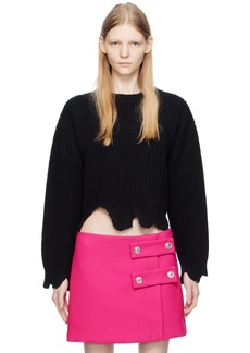 Versace Black Felted Sweater