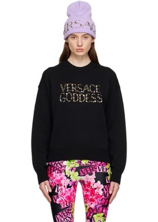 Versace Black 'Goddess' Sweater