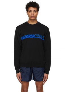Versace Black Greca & Logo Sweater