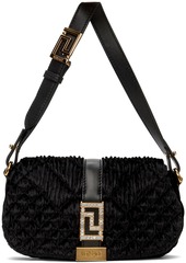 Versace Black Greca Goddess Velvet Mini Bag