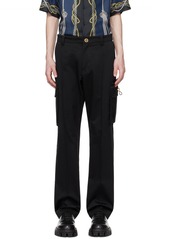 Versace Black Hardware Cargo Pants