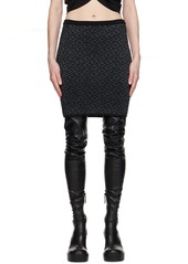 Versace Black 'La Greca Medusa' Miniskirt