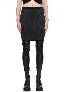 Versace Black 'La Greca Medusa' Miniskirt