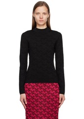 Versace Black La Greca Sweater