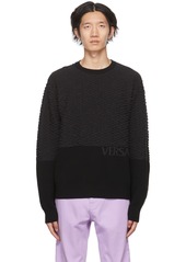 Versace Black La Greca Sweater