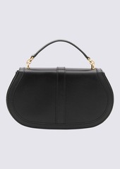 VERSACE BLACK LEATHER GRECA GODDESS HANDLE BAG