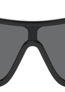 Versace Black Maxi Medusa Biggie Shield Sunglasses