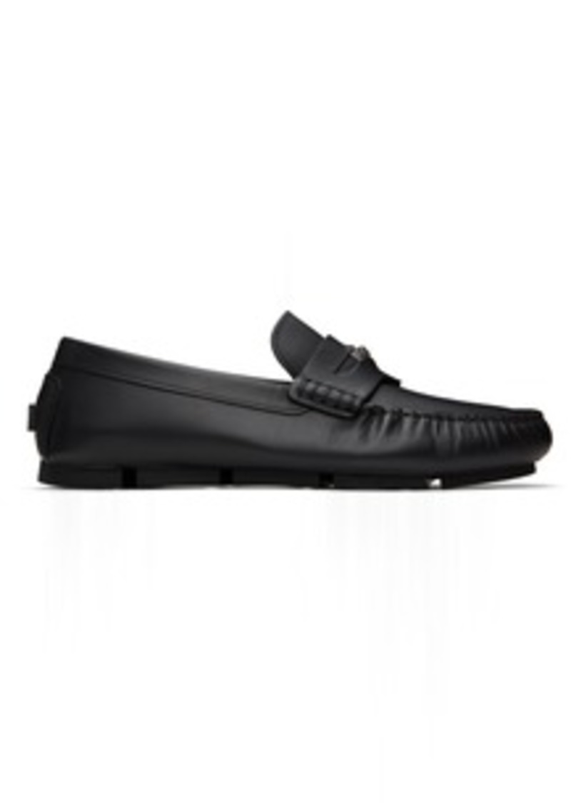 Versace Black Medusa Driver Loafers