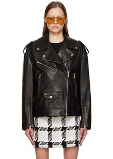 Versace Black Medusa Leather Jacket