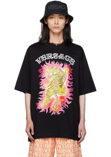 Versace Black Printed T-Shirt