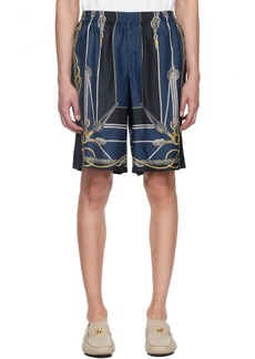 Versace Blue & Navy Nautical Shorts