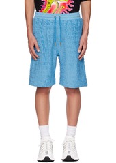Versace Blue Allover Shorts