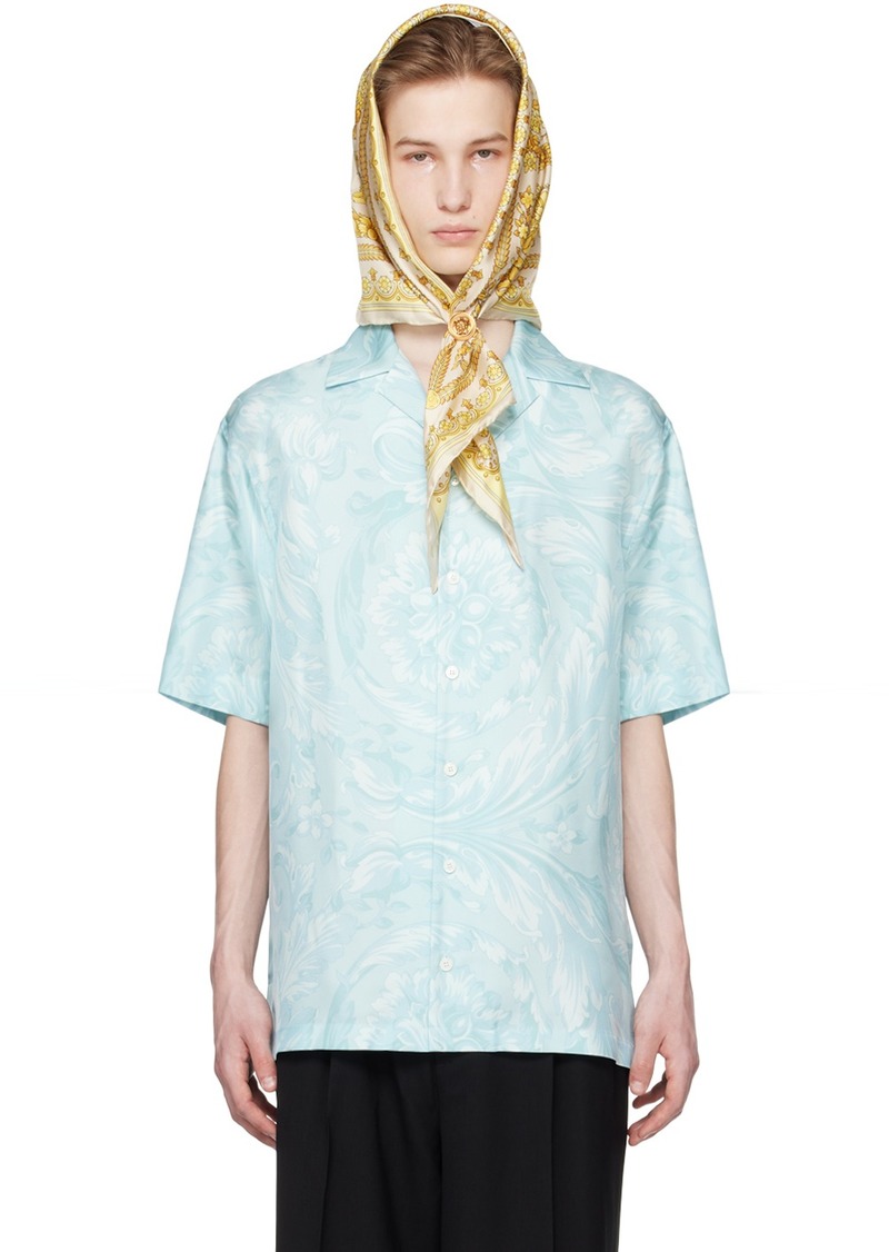 Versace Blue Barocco Shirt