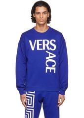 Versace Blue Logo Sweatshirt