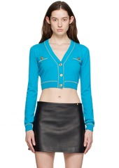 Versace Blue Medusa Cardigan