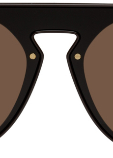 Versace Brown 'La Greca' Sunglasses