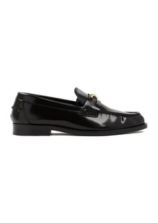 VERSACE  BRUSHED CALF LEATHER LOAFERS SHOES