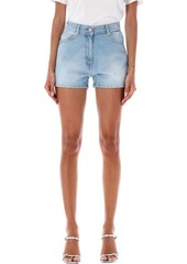 VERSACE Butterflies denim shorts