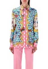 VERSACE Butterflies silk shirt