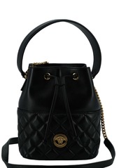Versace Calf Leather Small Bucket Shoulder Women's Bag