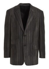 VERSACE 'Croc Pinstripe' blazer jacket