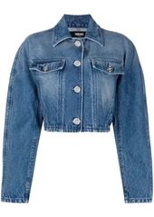 VERSACE Cropped denim jacket