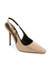 Versace Crystal Slingback Pump