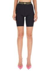 VERSACE CYCLIST BERMUDA SHORTS WITH "GREEK" BORDER