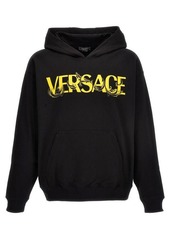 VERSACE Embroidered logo hoodie