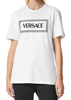 Versace Embroidered Logo Tee