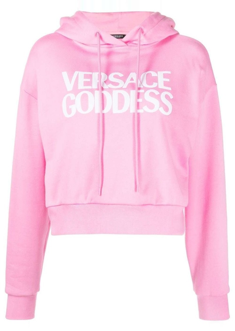 Versace Goddess logo hoodie