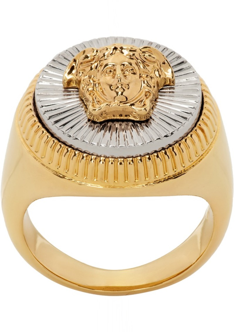 Versace Gold & Silver Medusa Ring
