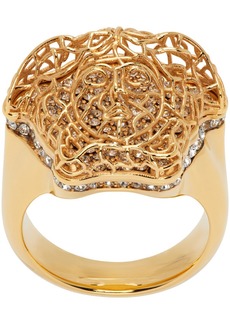 Versace Gold Crystal Ring