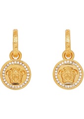 Versace Gold Diamond Medusa Earrings