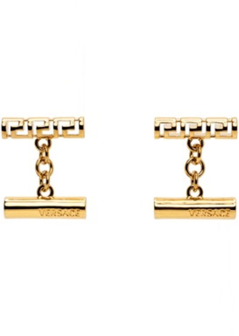 Versace Gold Greca Cufflinks