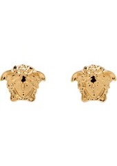 Versace Gold Medusa Head Earrings