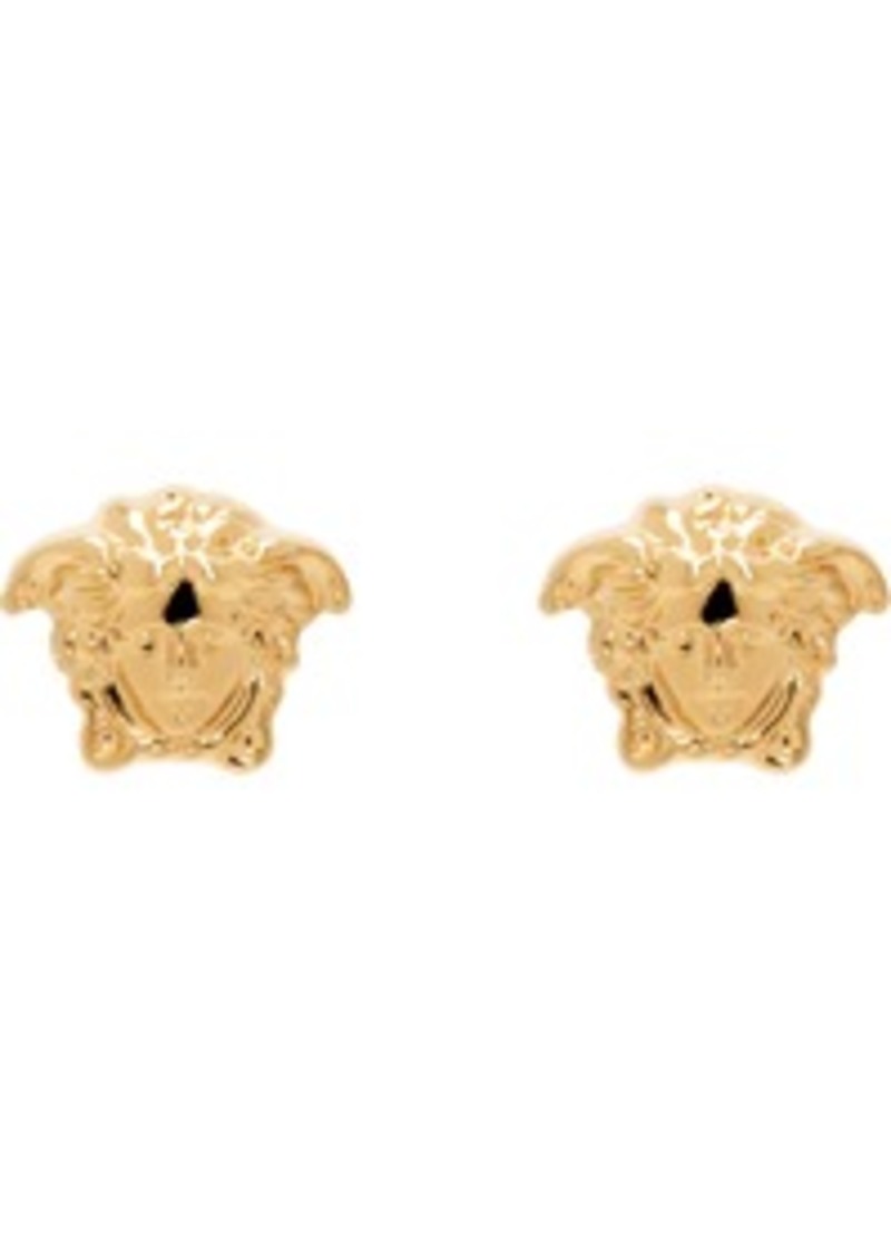 Versace Gold Medusa Stud Earrings